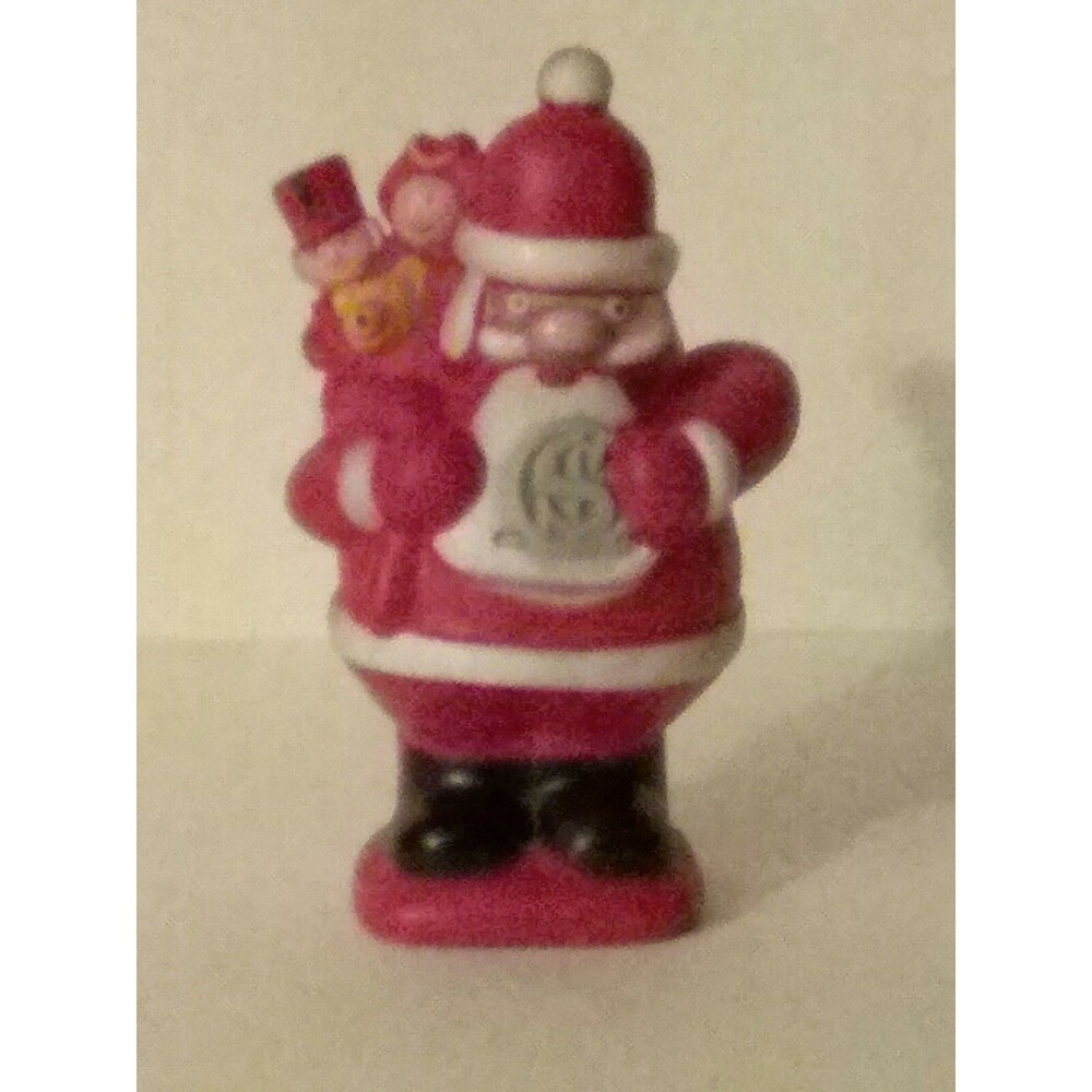 Vintage 1972 Christmas Club A Corp NY Santa Claus Rubber Bank with Plug